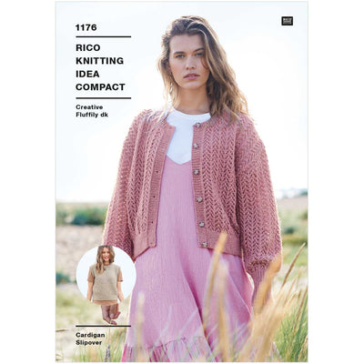 Patrones de Tejido Chaleco y Sweater Sin Mangas  Rico Knitting Idea Compact Pattern Nro. 1176