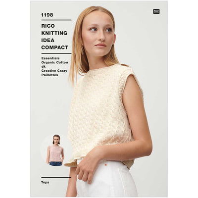 Patrón Para 2 Poleras  Rico Knitting Idea Compact Pattern Nro. 1198