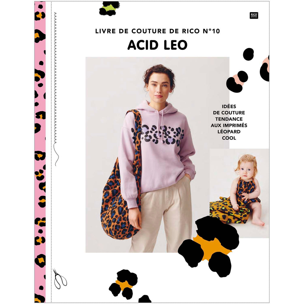 Libro con Patrones de Costura <br> "Rico Sewing Book n.10 Acid Leo" (Idioma: Francés)