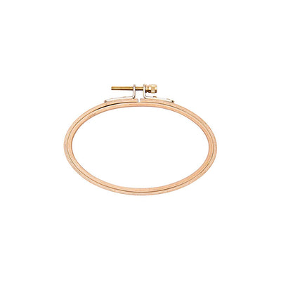 Bastidor Ovalado Horizontal Madera de Haya  9,5 x 14,5 cm