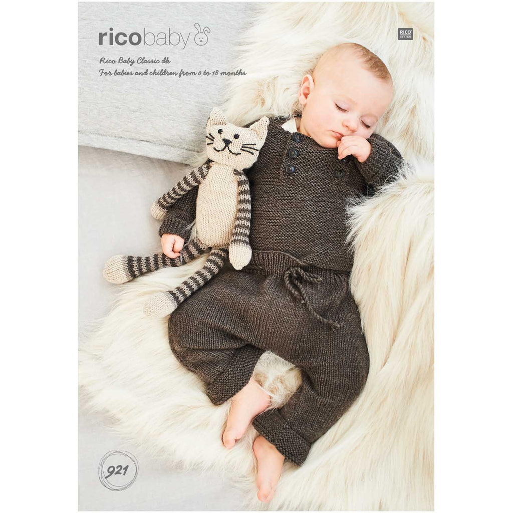 Patrón Sweater y Pantalón Bebé (0 a 18 meses) <br> "Rico Knitting Idea Compact Pattern" Rico Baby Nro. 921