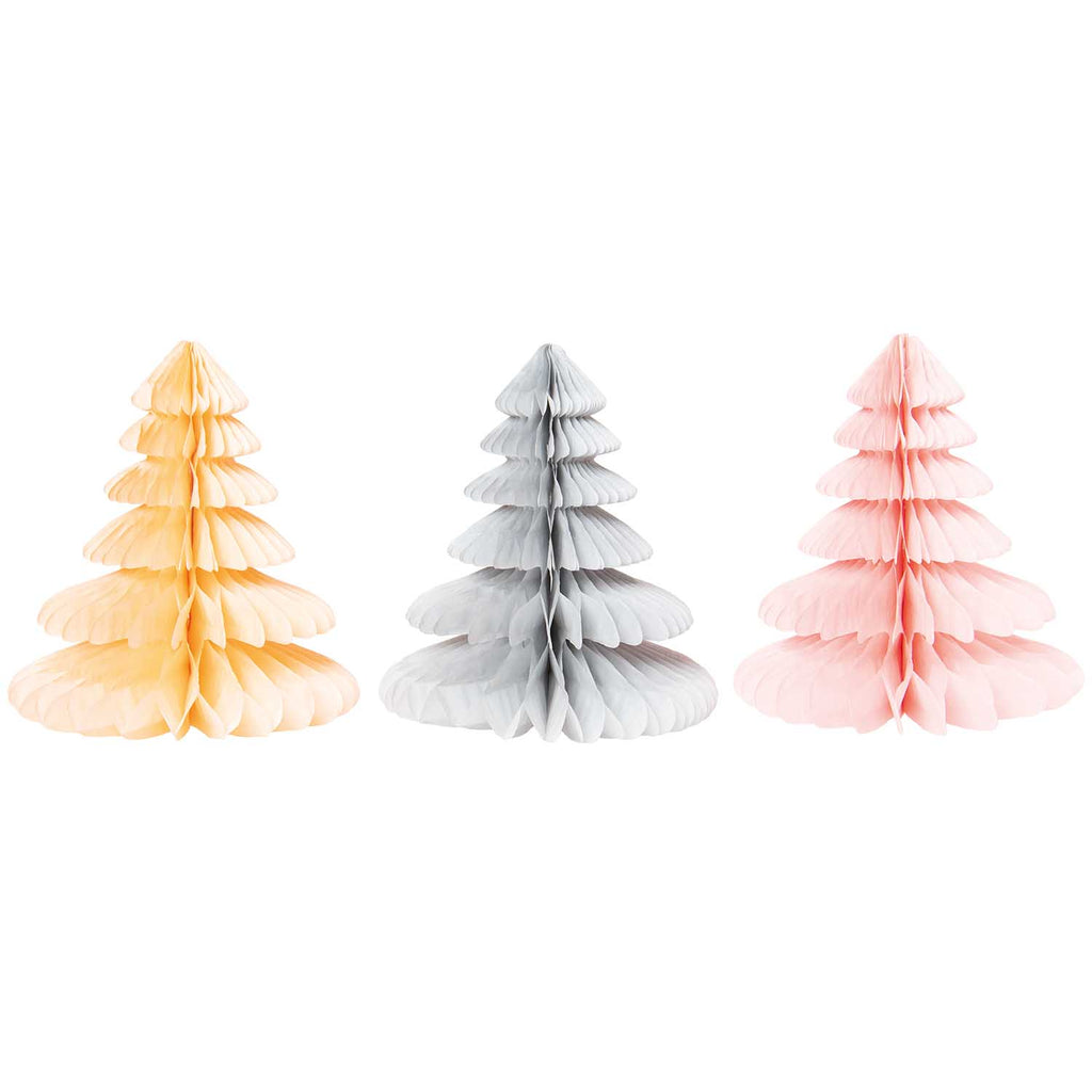 Set 3 Arbolitos Navidad de Papel  <br> Honey Christmas Trees
