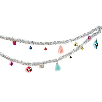 Guirnalda Adorno de Navidad   Tinsel Garland With Deco Balls
