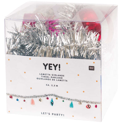 Guirnalda Adorno de Navidad   Tinsel Garland With Deco Balls