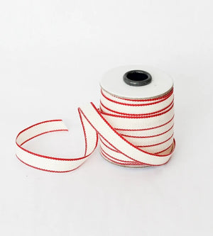 Cintas de Algodón "Drittofilo" 1cm de Ancho <br> Carrete 18 mts