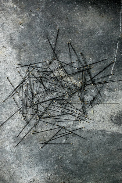 Alfileres Negros Ultrafinos  Entomology Pins