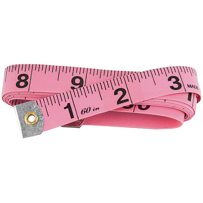 Huincha de Medir Rosada  Centímetros y Pulgadas