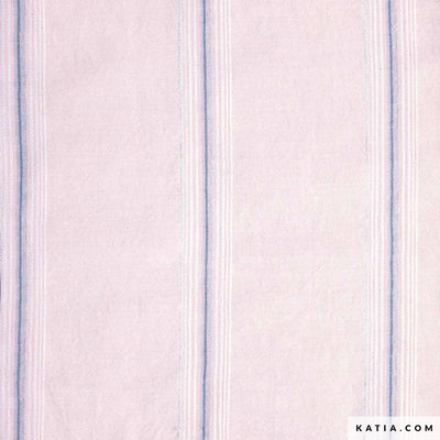 Tela Ice Cream Stripes Cotton  (100% Algodón) De Corte, 145cm de ancho