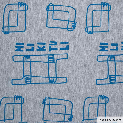 Tela de Punto Jersey Milikituli Melange (50% Algodón - 45% Poliéster - 5% Elastán) De Corte, 150cm de ancho