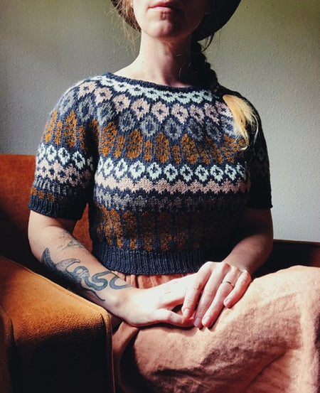 Patrón Sweater " Jupiter Crop " <br> Boyland Knitworks