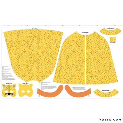 Tela Popelina Panel Toys Leopard (100% Algodón) De Corte, 150cm de ancho