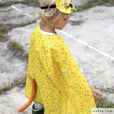 Tela Popelina Panel Toys Leopard (100% Algodón) De Corte, 150cm de ancho