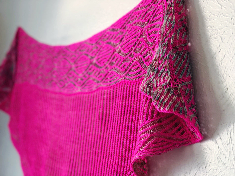 Patrón Chal " Pink Couture " <br> Knit Graffiti Designs