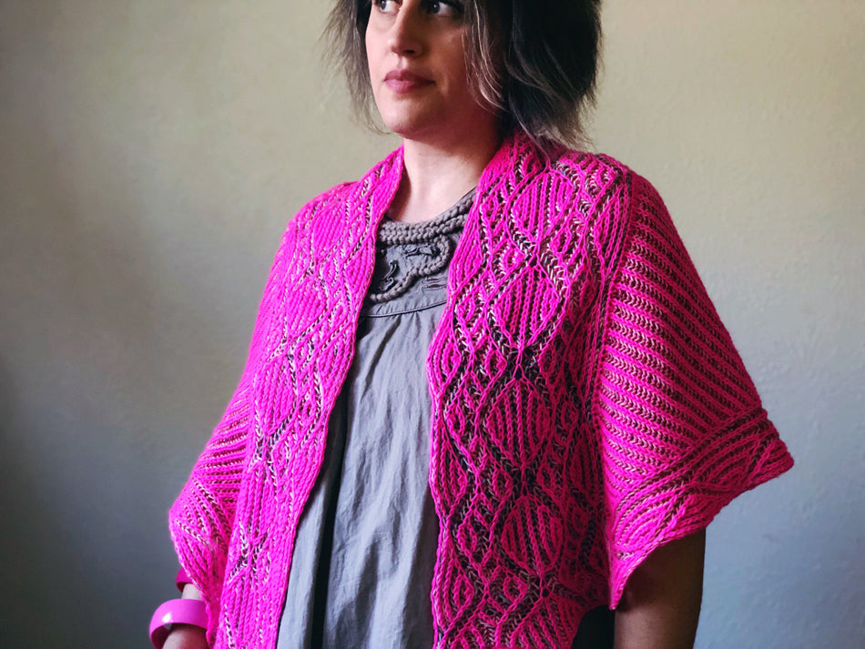 Patrón Chal " Pink Couture " <br> Knit Graffiti Designs