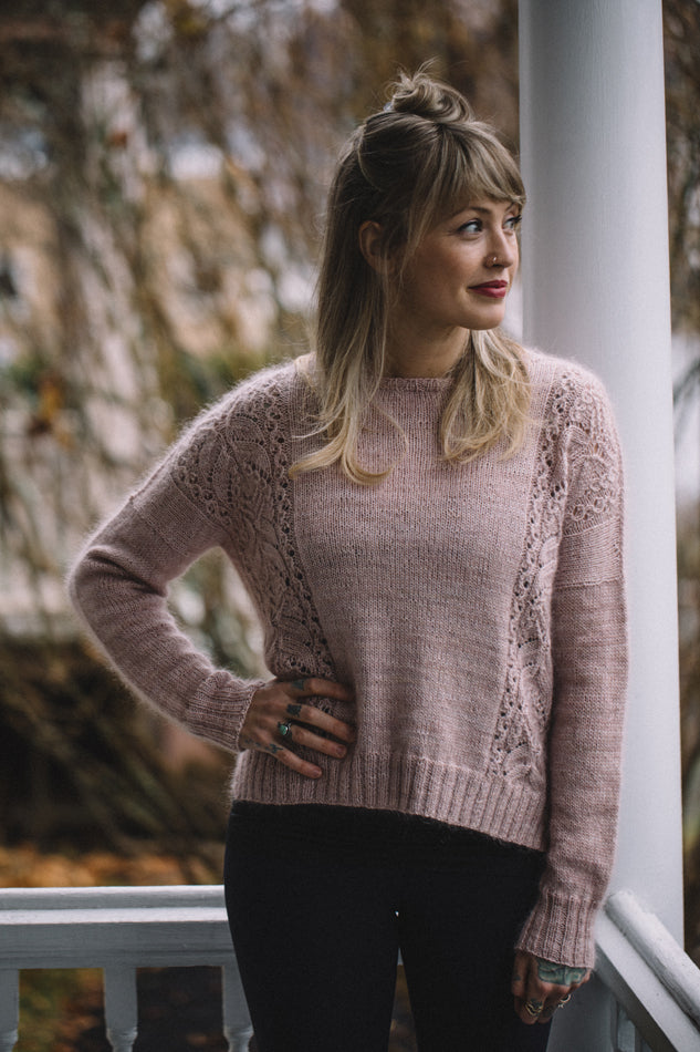 Patrón Sweater " Pink Fizz " <br> Drea Renee Knits