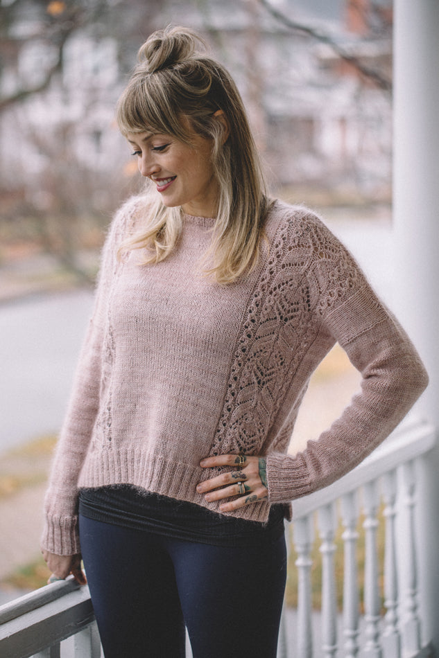 Patrón Sweater " Pink Fizz " <br> Drea Renee Knits