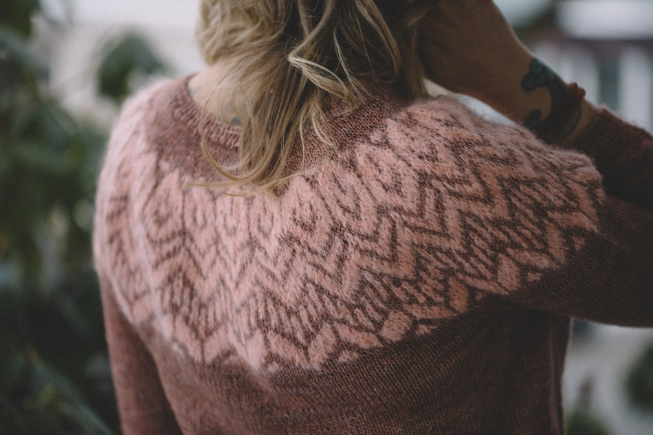 Patrón Sweater " Pink Velvet " <br> Drea Renee Knits