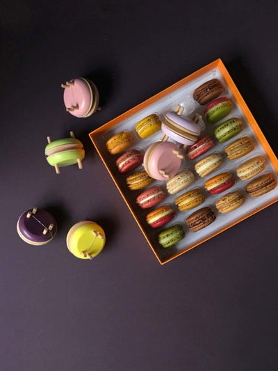 Macarón de Madera para Hacer Pompones - Pequeño