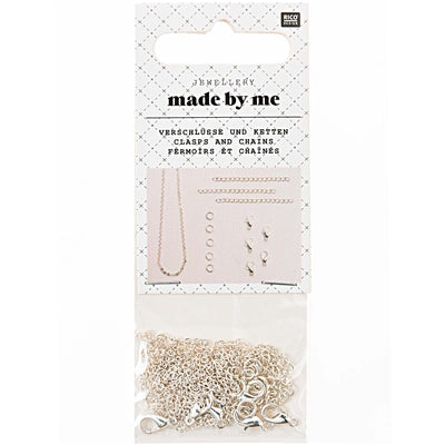 Set de Broches y Cadenas  Silver