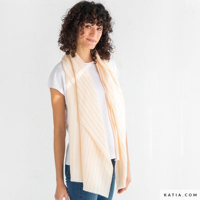 Tela Sari Naranjo Flúor (97% Algodón - 3% Poliéster) De Corte, 150cm de ancho