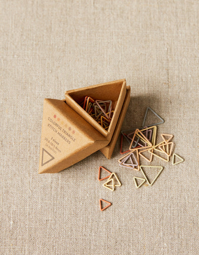 Marcapuntos Triangulares  Triangle Stitch Markers Earth Tones