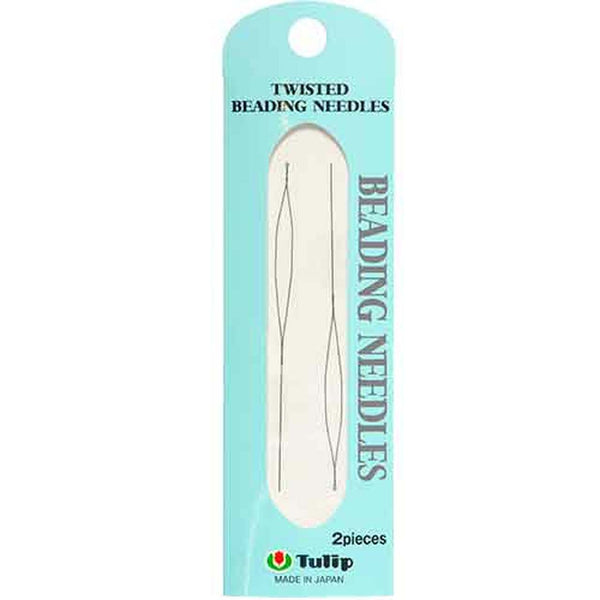 Par de Agujas para Mostacillas Twisted Beading Needles