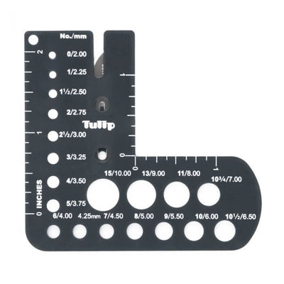 Regla con Cortalana  Mide Tensión y Palillos (Gris)