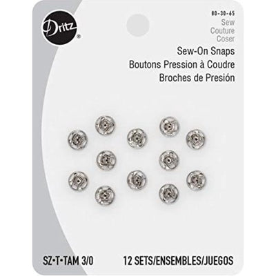 Broches a Presion  Tamaño 3/0 - 12 unidades