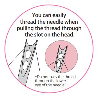 Set Agujas Japonesas  Auto-Enhebrable Diferentes Tamaños