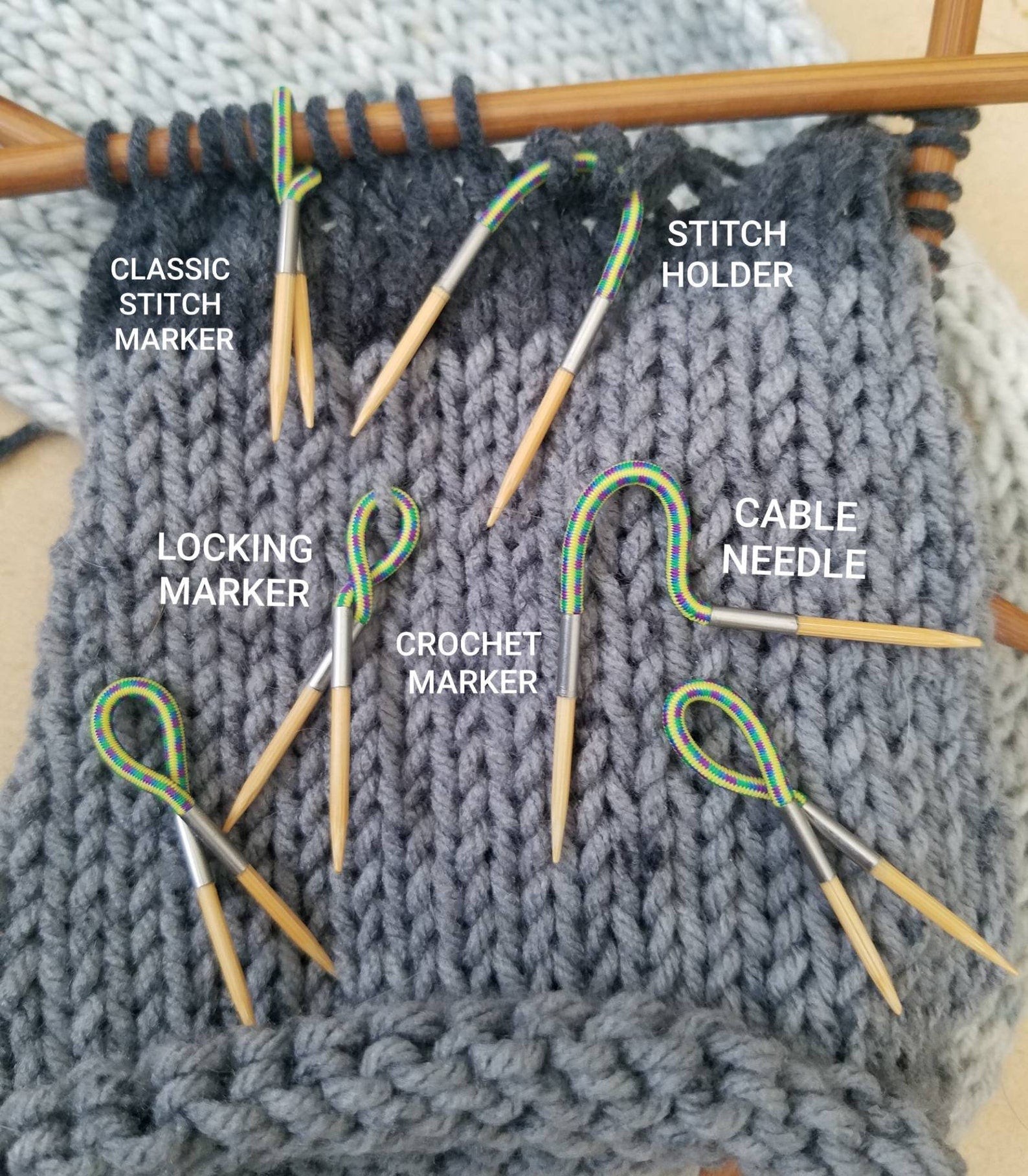 Marcadores para tejer a crochet x 20 unidades