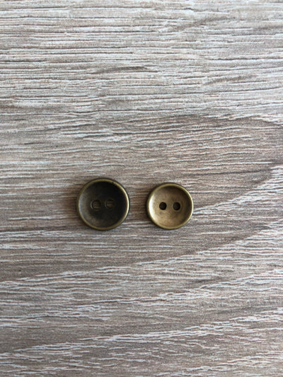 Botones Color Bronce  2 Tamaños