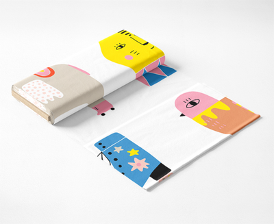 Step Right Up/ Especial (100% Algodón)De Corte, 110cm de ancho