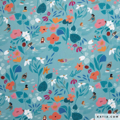 Tela Ecoviscosa Wild Nature (100% Viscosa Ecovero) De Corte, 145 cm de ancho